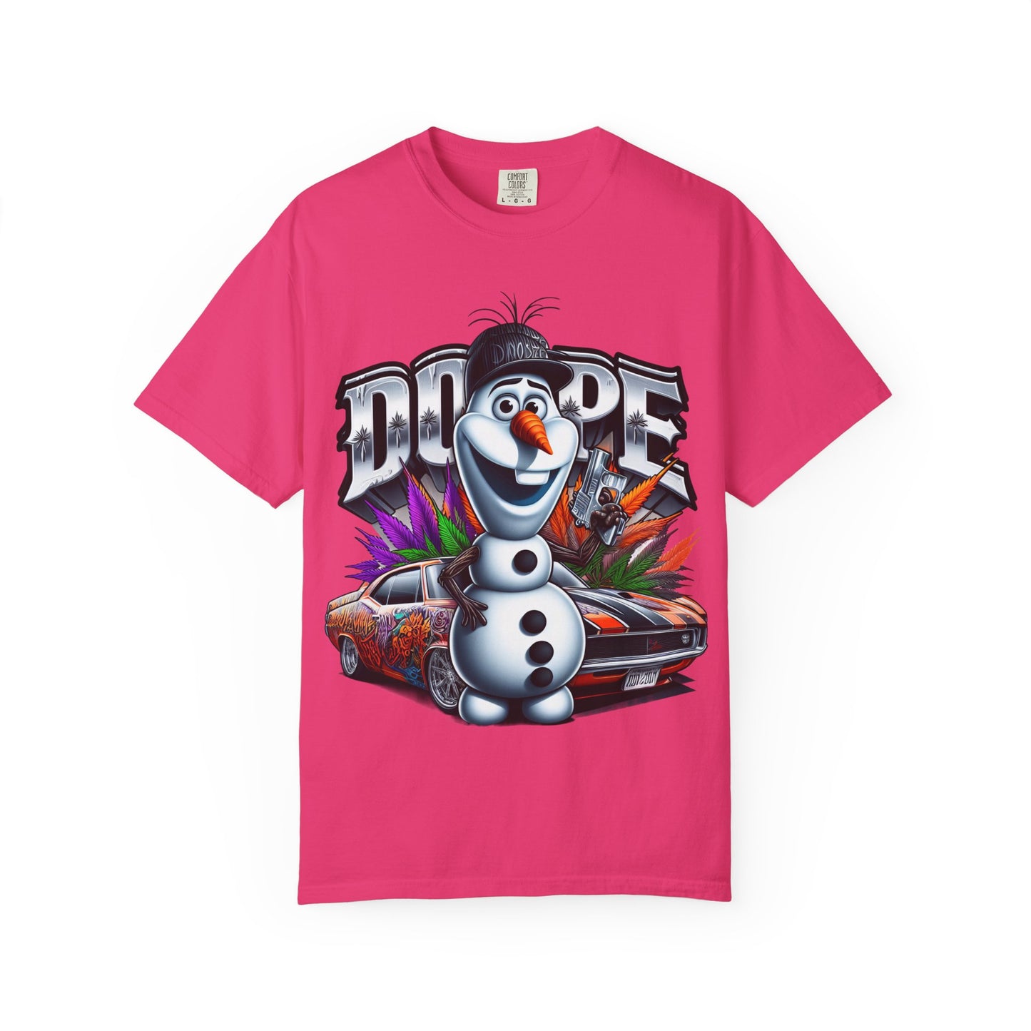 Dope Character Graphic Tee, Unisex T-Shirt for Casual Wear, Perfect Gift for Car Lovers, Cartoon Fan Apparel, Unique Statement Piece, 420, Cannabis