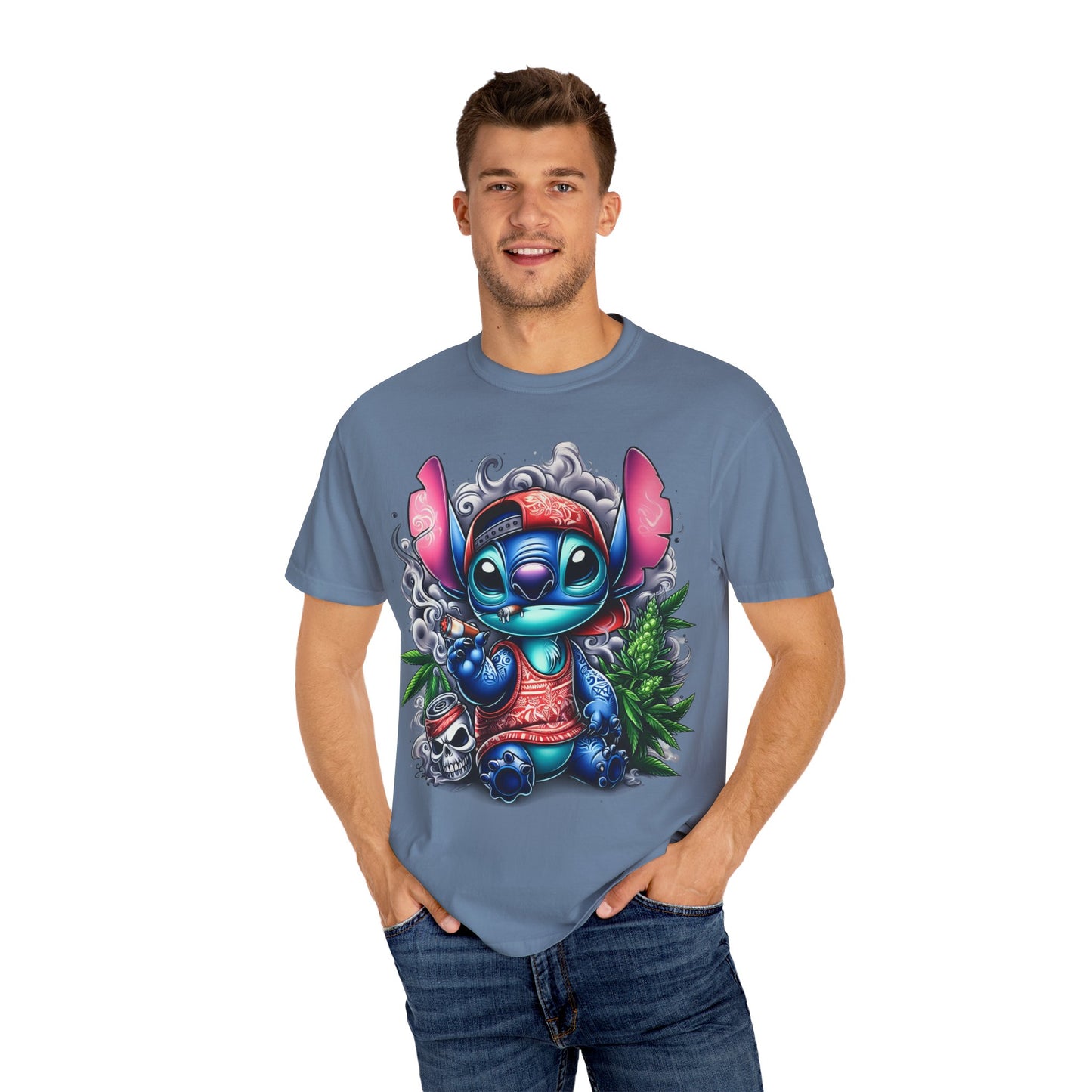 Vibrant Cartoon Character T-shirt, Fun Unisex Tee, Casual Streetwear, Gift for Teens, Summer Wardrobe Essential, Cannabis, 420