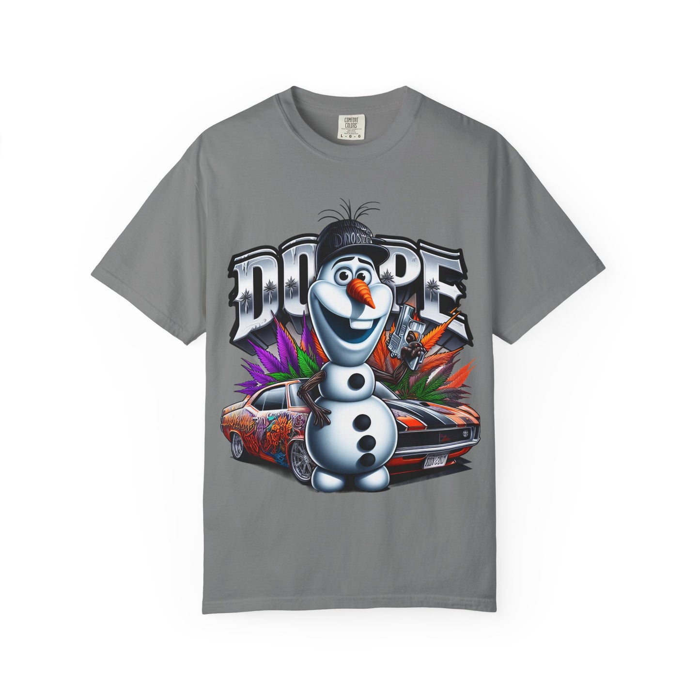 Dope Character Graphic Tee, Unisex T-Shirt for Casual Wear, Perfect Gift for Car Lovers, Cartoon Fan Apparel, Unique Statement Piece, 420, Cannabis