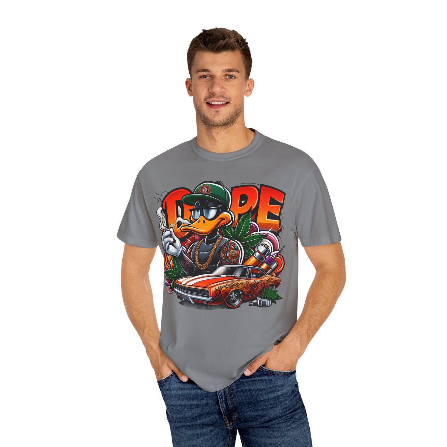Cool Graphic T-Shirt, Streetwear Style, Urban Fashion, Unisex Tee, Casual Wear, Gift for Car Lovers, Hip-Hop Vibe, 420, Cannabis