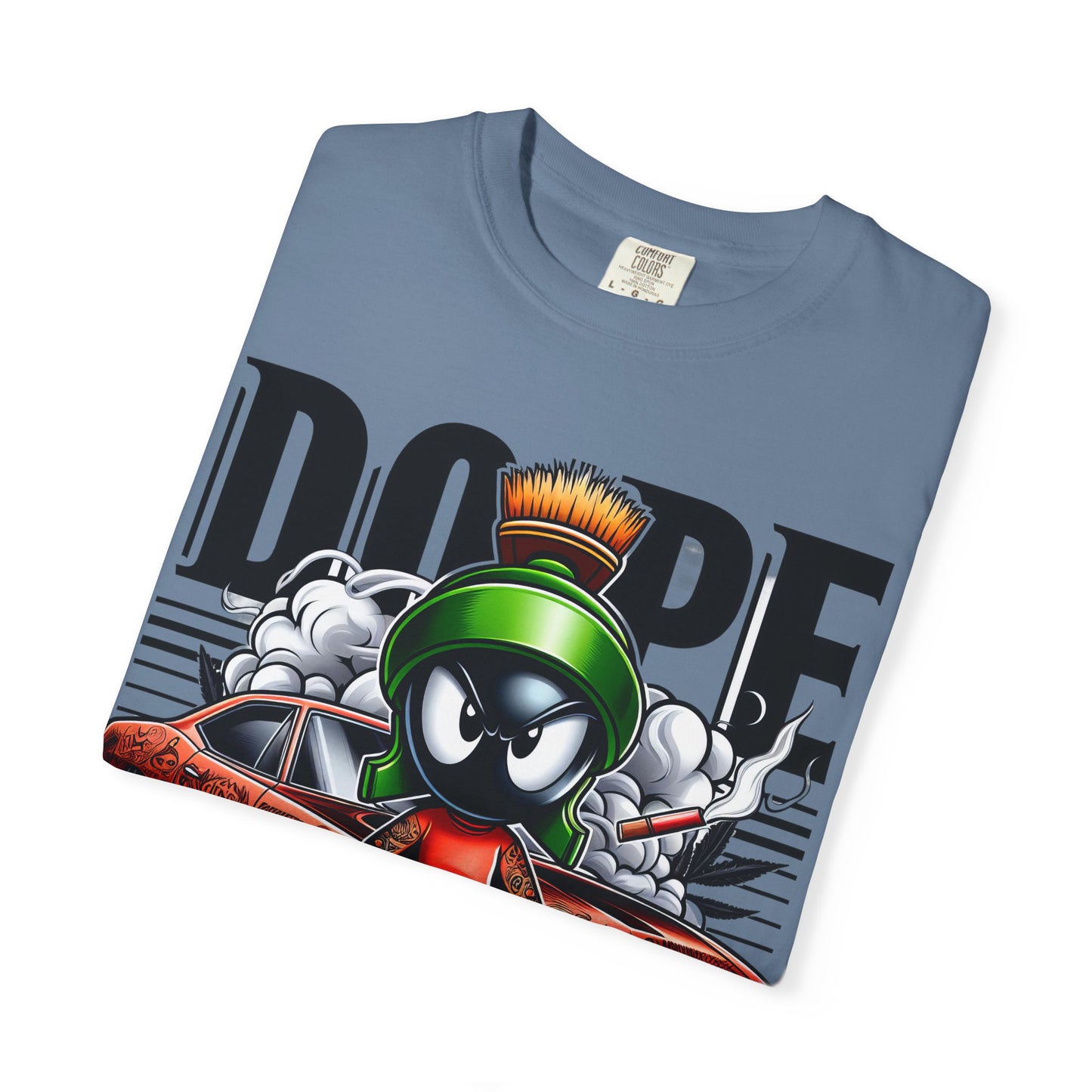 Dope Marvin the Martian Unisex T-shirt, Retro Cartoon Tee, Streetwear Top, Gift for Fans, Casual Everyday Wear, Perfect for Parties, Cannabis, 420
