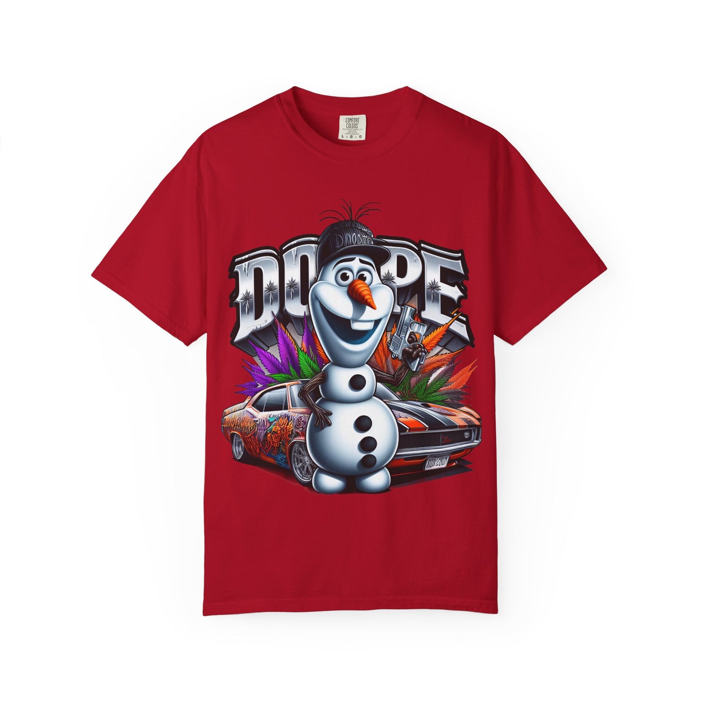 Dope Character Graphic Tee, Unisex T-Shirt for Casual Wear, Perfect Gift for Car Lovers, Cartoon Fan Apparel, Unique Statement Piece, 420, Cannabis