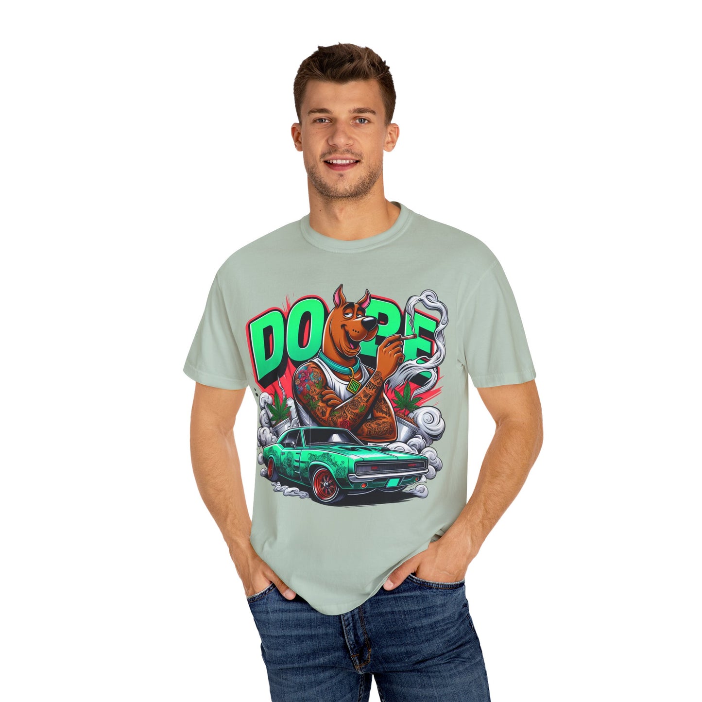 Dope Scooby-Doo Unisex T-Shirt, Cool Graphic Tee, Streetwear Shirt, Gift for Dog Lovers, Retro T-Shirt, 420, Cannabis