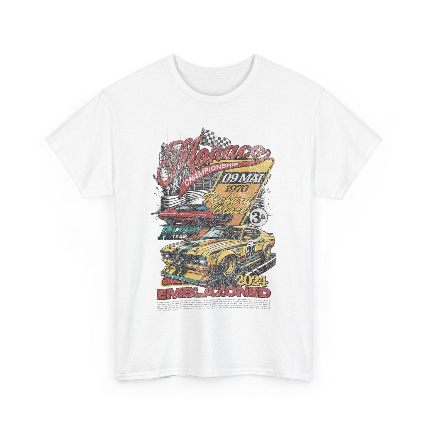 Vintage Racing Graphic Tee, Nostalgic Car T-Shirt, Unisex Heavy Cotton Tee, Gift for Gearheads, Retro Auto Lovers