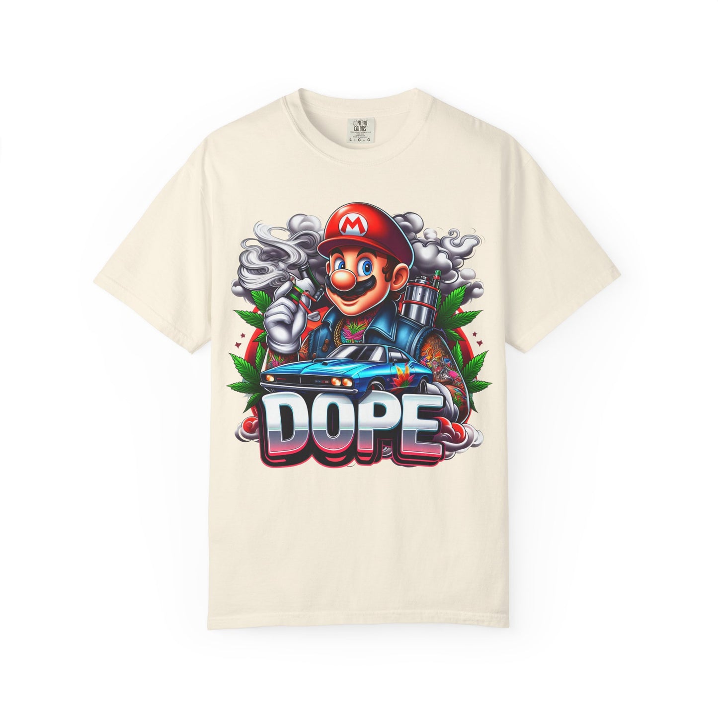 Dope Graphic Tee | Unisex Garment-Dyed T-shirt, Retro Gamer Shirt, Cute Gift for Gamers, Streetwear, Hip Hop Fashion, 420, Cannabis