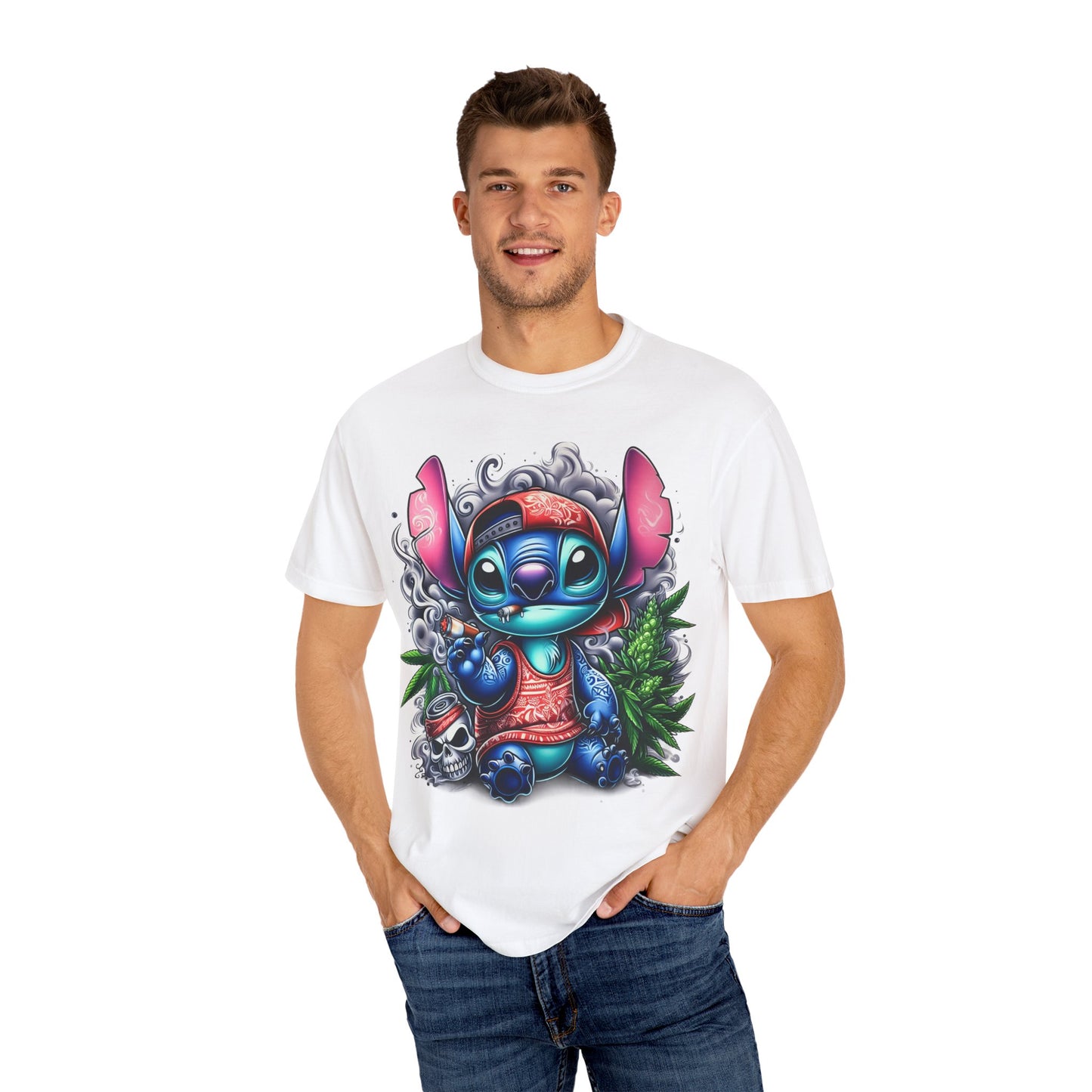 Vibrant Cartoon Character T-shirt, Fun Unisex Tee, Casual Streetwear, Gift for Teens, Summer Wardrobe Essential, Cannabis, 420