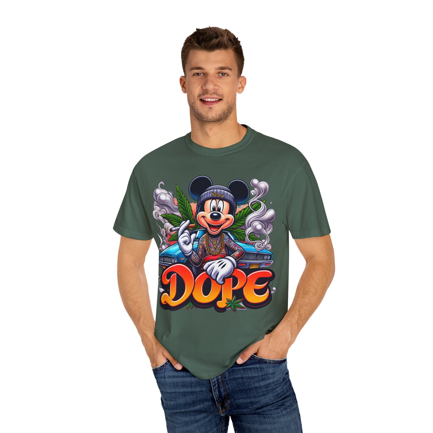 Dope Vibes Unisex Garment-Dyed T-shirt | Streetwear, Gift for Him, Urban Style, Graphic Tee, Fun Apparel, Cannabis, 420