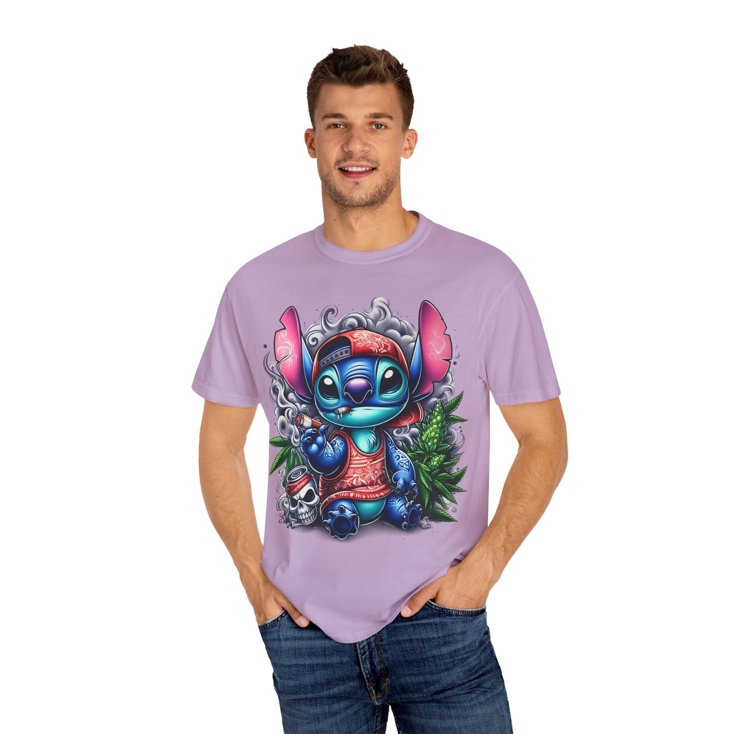 Vibrant Cartoon Character T-shirt, Fun Unisex Tee, Casual Streetwear, Gift for Teens, Summer Wardrobe Essential, Cannabis, 420