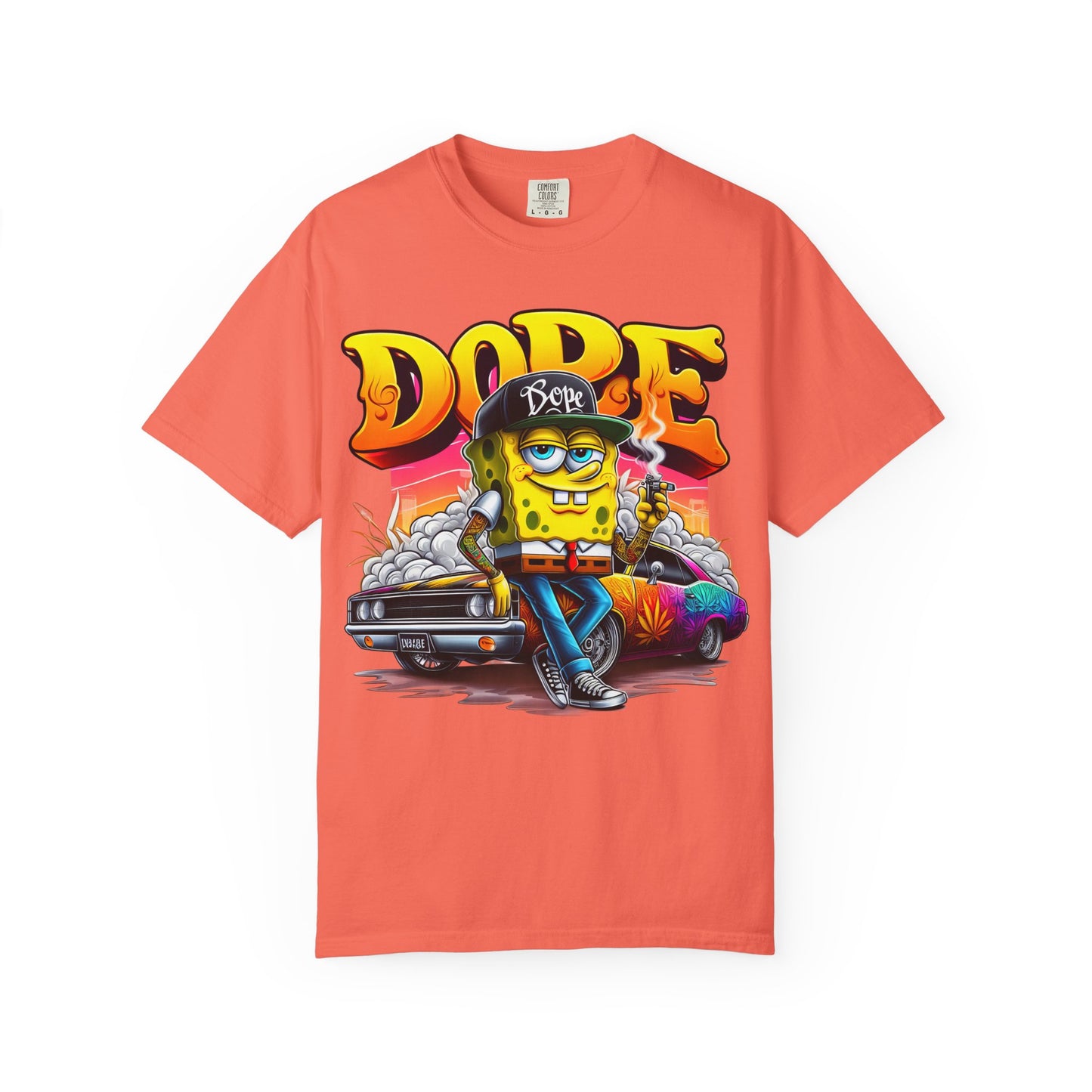 Dope SpongeBob Unisex T-shirt | Streetwear, Casual Wear, Graphic Tee, 420, Cannabis