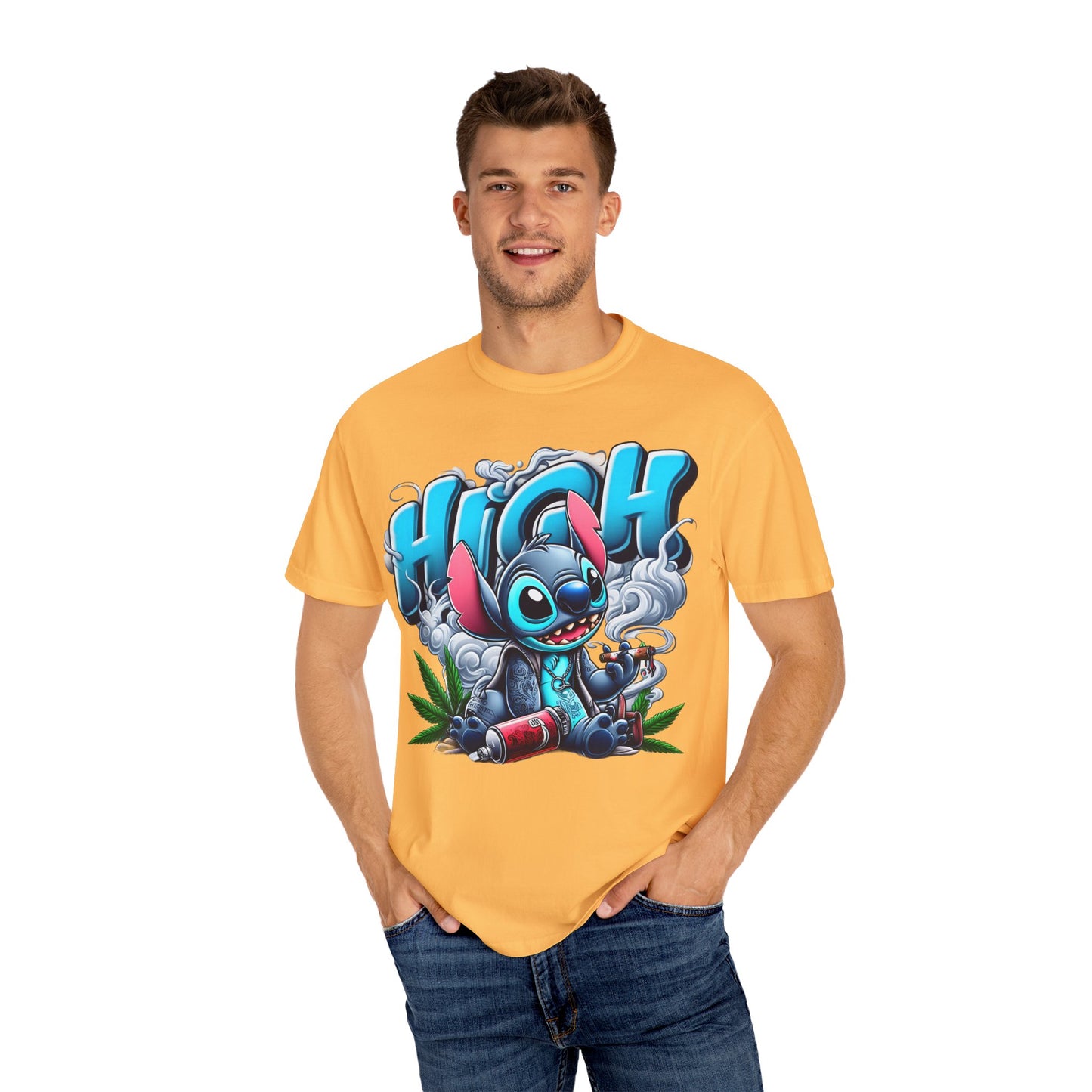 High Vibe Unisex T-Shirt, Chill Graphic Tee, Streetwear, Cannabis Culture, Gift for Stoners, Party Apparel, 420, Cannabis