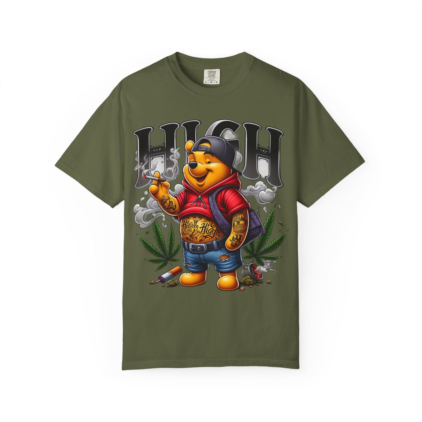 Chill Vibes Unisex T-shirt, High Design, Streetwear Style, Perfect Gift for Cannabis Lovers, Summer Festivals, Everyday Wear, Cannabis, 420