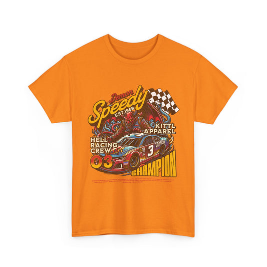 Speedy Racing Unisex Heavy Cotton Tee - Vintage Racing, Champion Shirt, Car Lover Gift, Gift for Him, Race Day Apparel, Motorsport T-Shirt