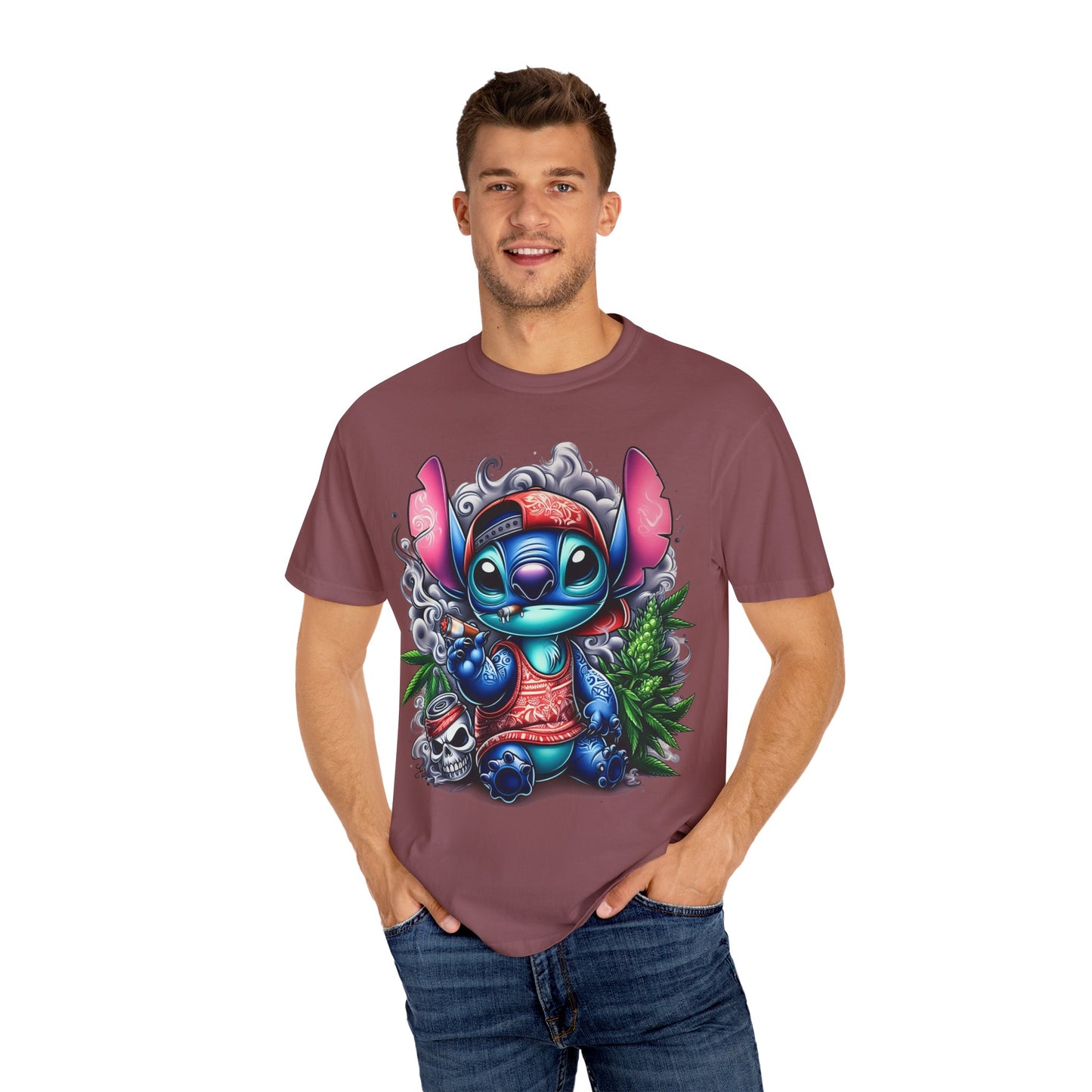 Vibrant Cartoon Character T-shirt, Fun Unisex Tee, Casual Streetwear, Gift for Teens, Summer Wardrobe Essential, Cannabis, 420