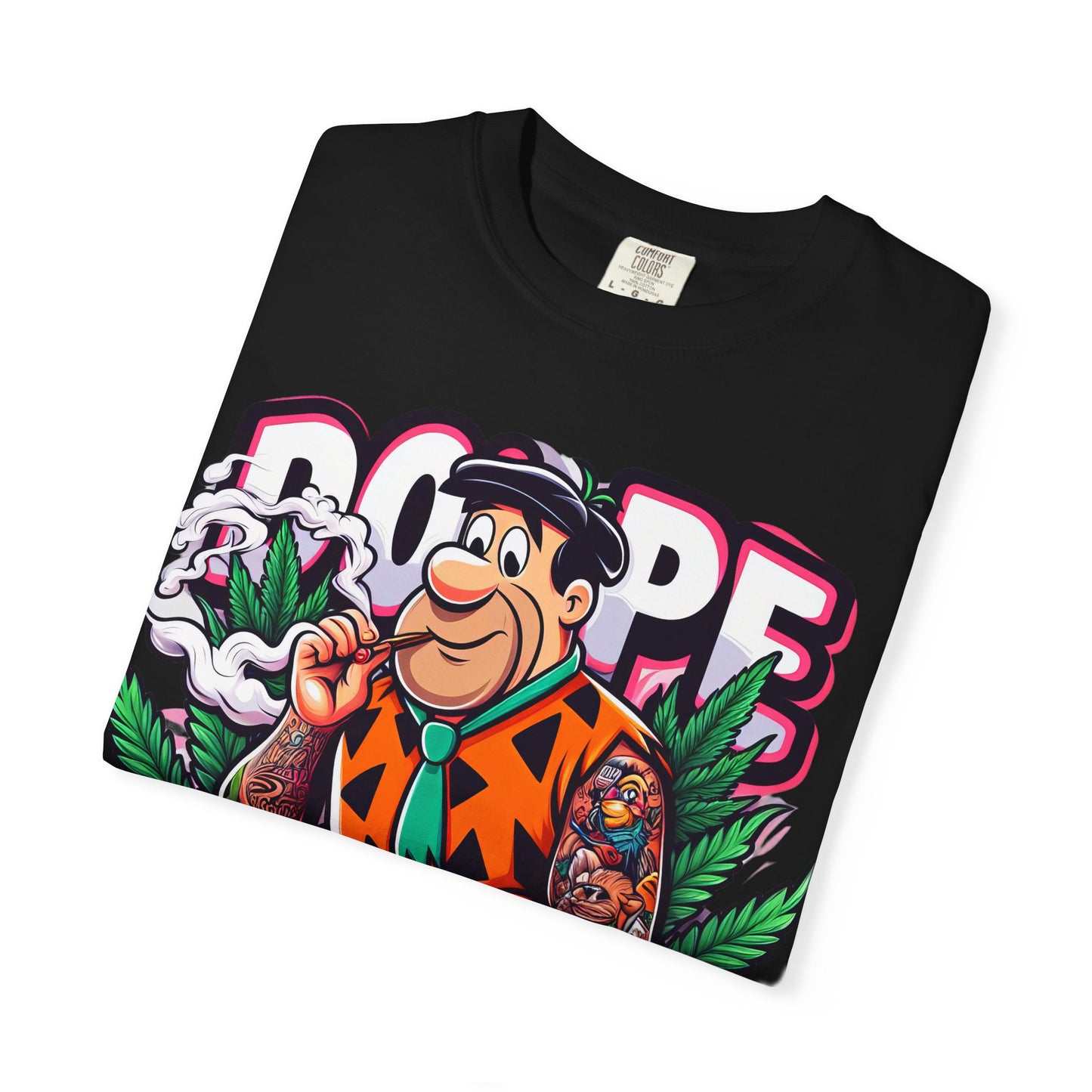 Cool Retro Cartoon T-shirt, Vintage Vibe Tee, Gift for Dads, Smoky Chill Shirt, Unisex Garment-Dyed Tee, Streetwear Style, 420, Cannabis